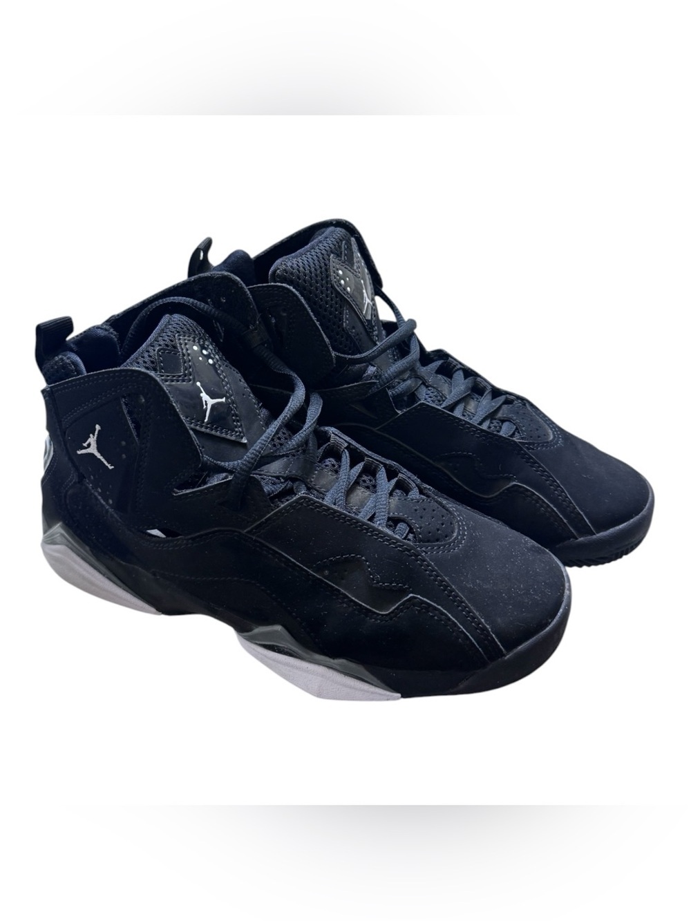 Jordan Men’s High-Top Retro Sneakers in Black and White